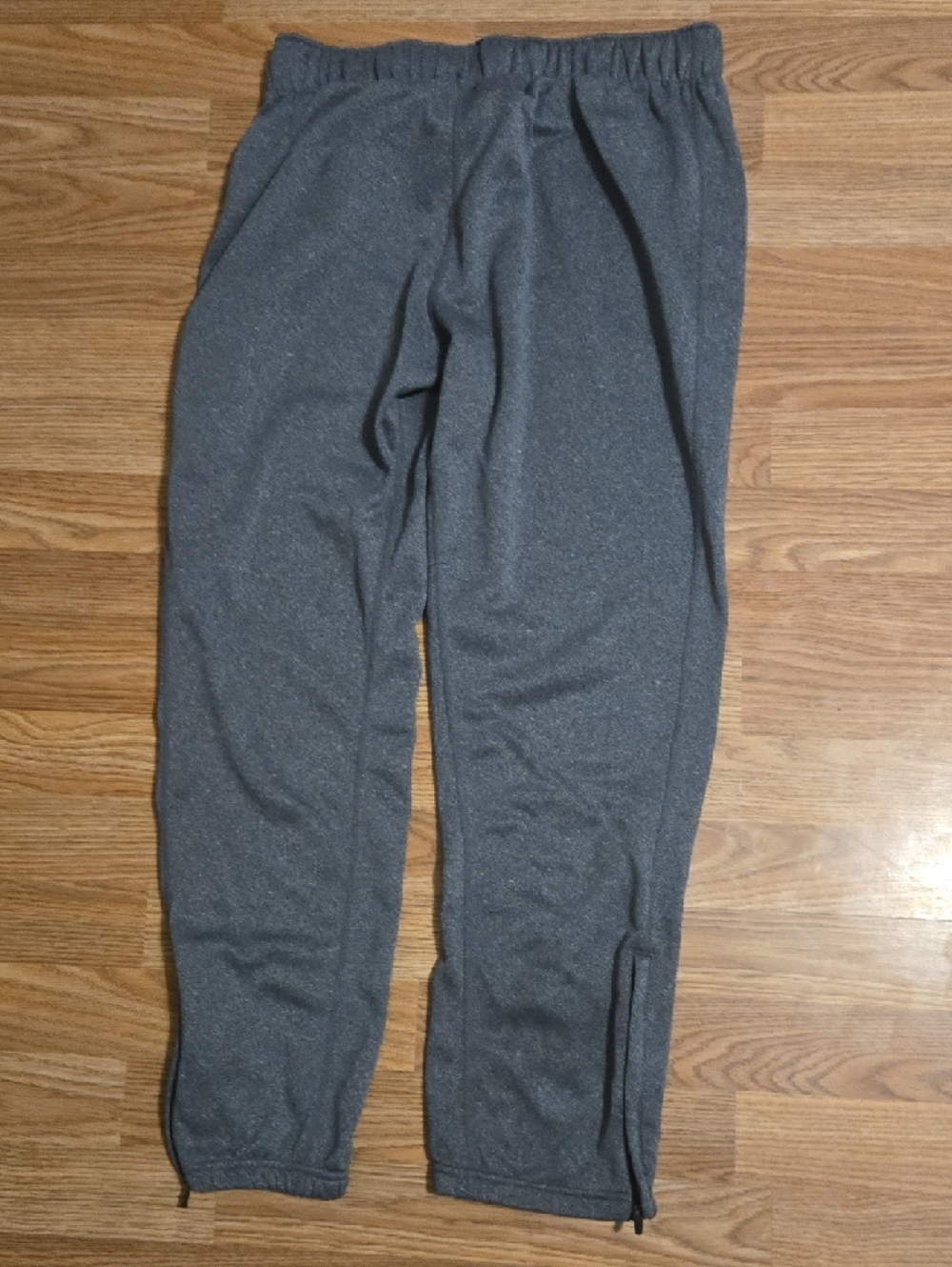 Nike Dark Gray Athletic Joggers with Ankle Zips - Picture 3 of 3